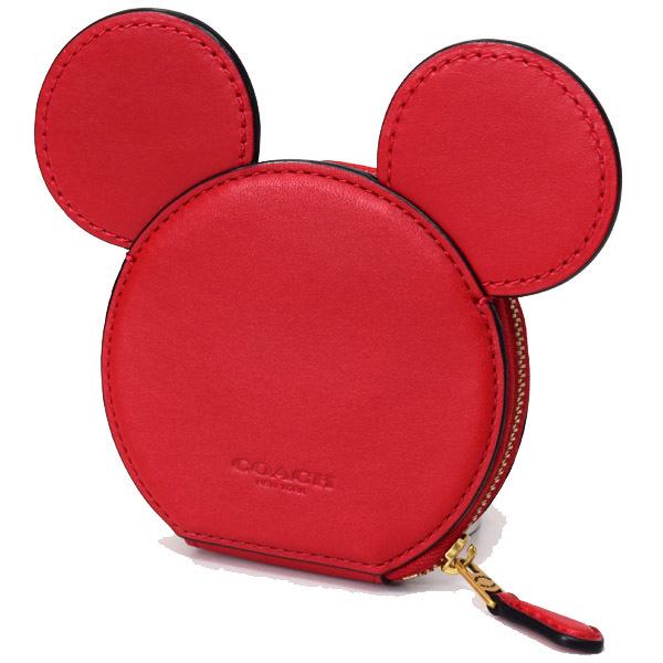 COACH（コーチ） 小銭入れ レザー ディズニー ミッキーマウス キース 