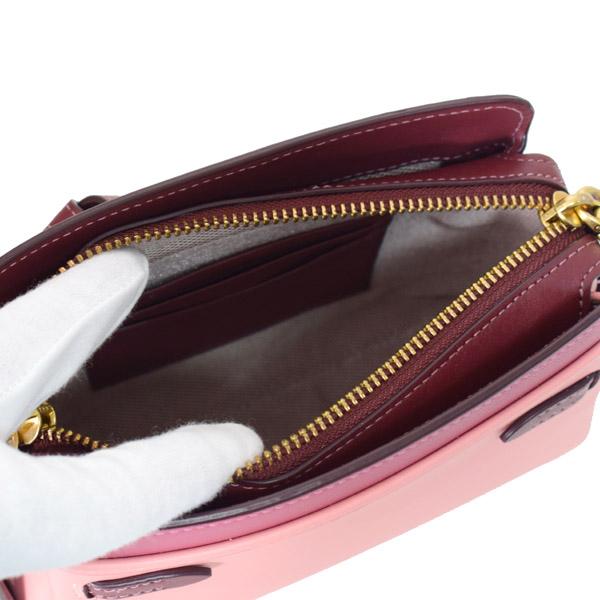 COACH（コーチ） バッグ レザー ミニ テート 18 カラーブロック クロス 