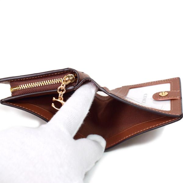 COACH（コーチ） 財布 コーティングキャンバス スムースレザー