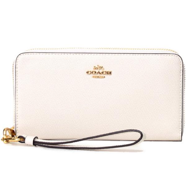 COACH（コーチ） 長財布 クロスグレインレザー ロゴ リストレット