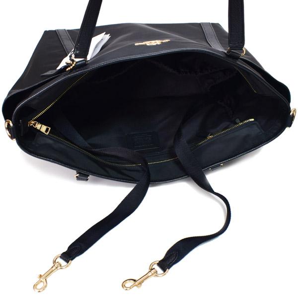美品✨COACH コーチ レザー マザーズバッグ トートバッグ ブラック COACH（コーチ） バッグ ベビー マザーズ 2WAY 斜め掛け ナイロン