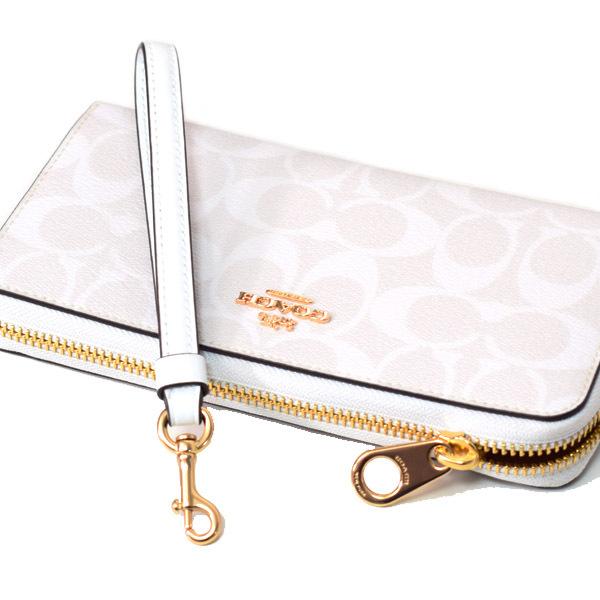 COACH（コーチ） 長財布 コーティングキャンバス スムースレザー