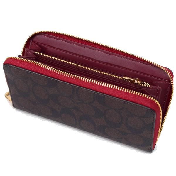 COACH（コーチ） 長財布 コーティングキャンバス スムースレザー