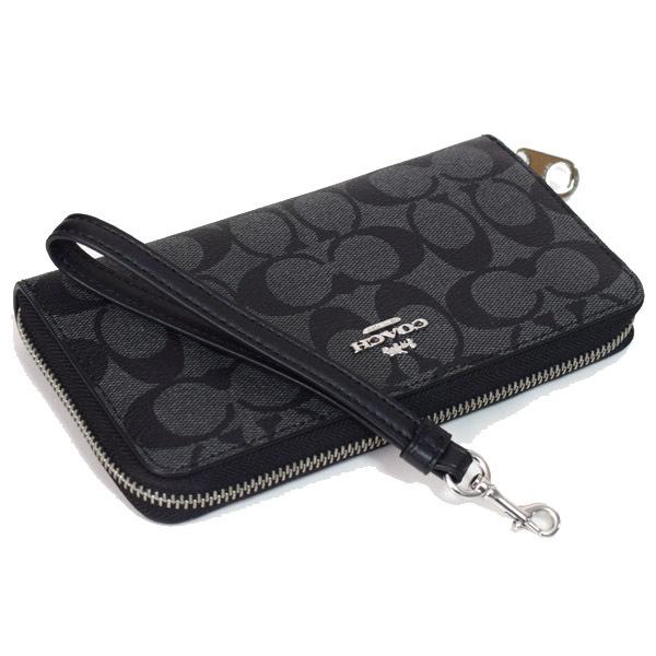 COACH（コーチ） 長財布 コーティングキャンバス スムースレザー