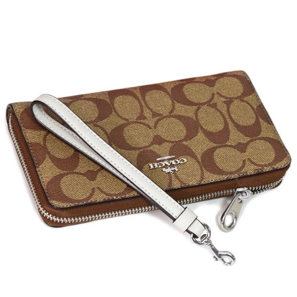 COACH（コーチ） 長財布 コーティングキャンバス スムースレザー