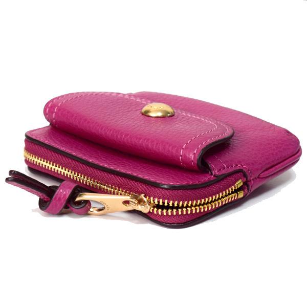 COACH（コーチ） カードケース ぺブルレザー ペニー キーリング付き