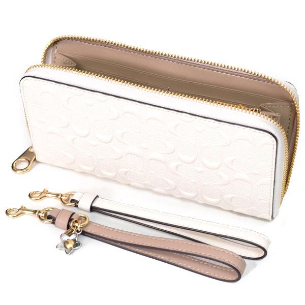 COACH（コーチ） 長財布 スムースカーフレザー スムースレザー
