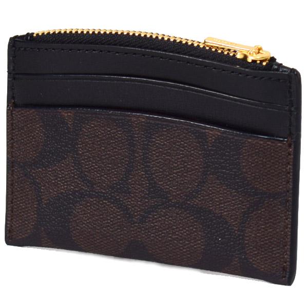 COACH（コーチ） カードケース コーティングキャンバス レザー