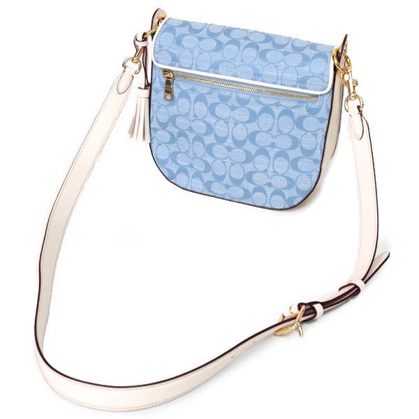 COACH（コーチ） バッグ シャンブレー レザー シグネチャー クレオ