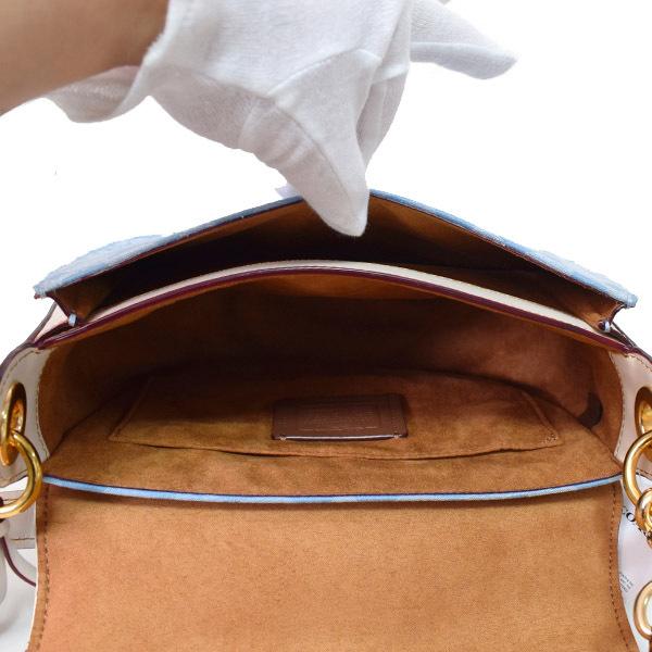 COACH（コーチ） バッグ シャンブレー レザー シグネチャー クレオ