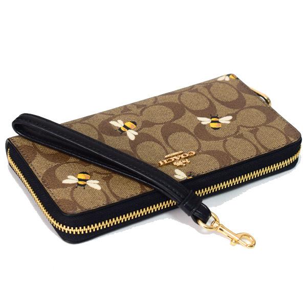COACH（コーチ） 長財布 コーティングキャンバス レザー シグネチャー