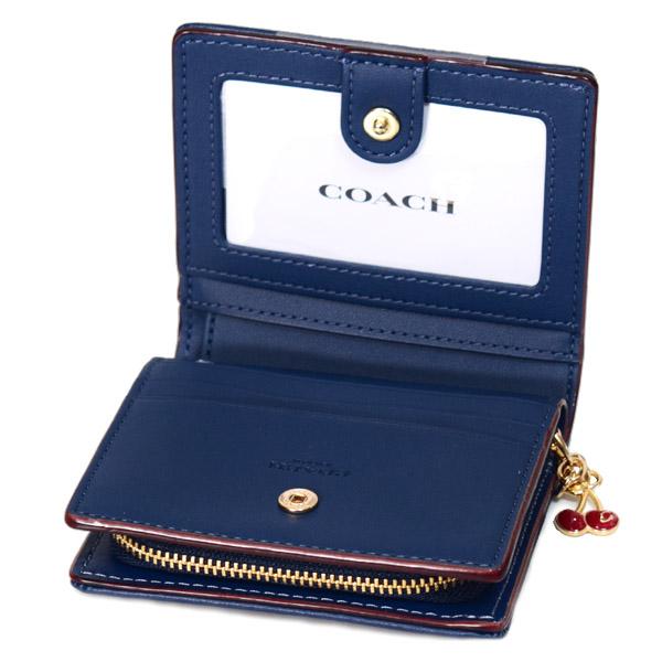 COACH コーチ 財布 デニム レザー シグネチャー ロゴ さくらんぼ COACH コーチ 財布 デニム レザー シグネチャー ロゴ さくらんぼ