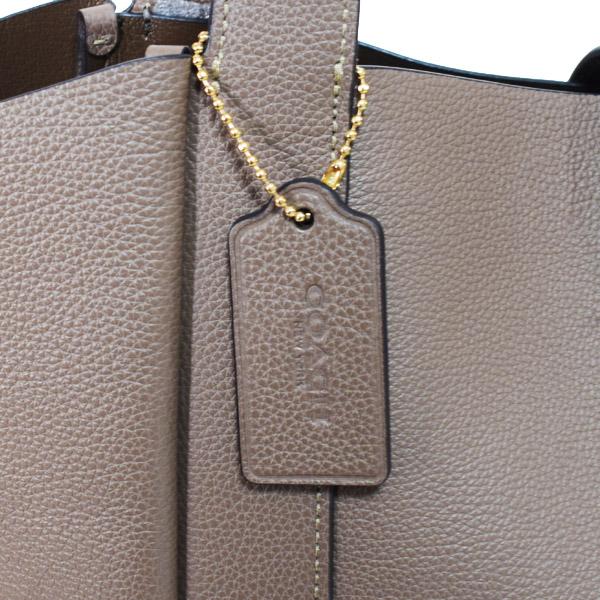 COACH（コーチ） バッグ レザー ターンロック ハドリー ロゴ トート