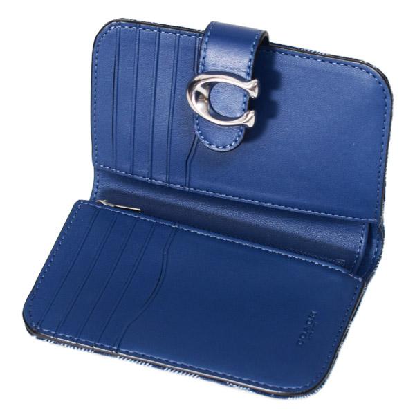 COACH（コーチ） 財布 デニム レザー シグネチャー タビー ロゴ
