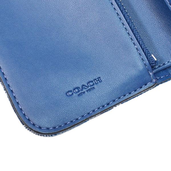 COACH（コーチ） 財布 デニム レザー シグネチャー タビー ロゴ
