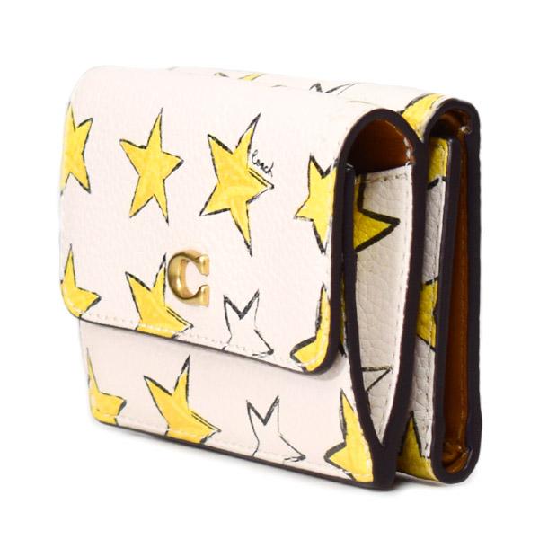COACH（コーチ） 財布 レザー エッセンシャル 星 スター プリント ミニ