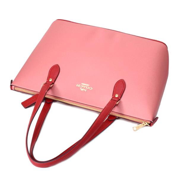 COACH コーチ ターンロック レザートートバッグ ピンク Y2K COACH 