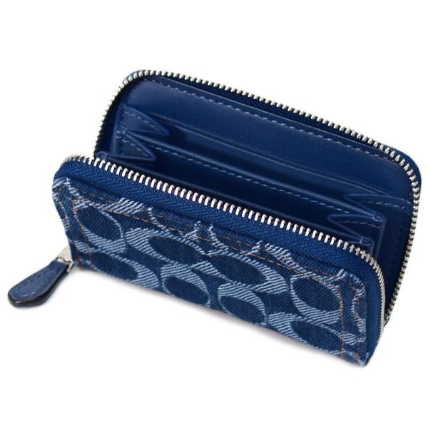 【新品未使用】COACH デニム ケース COACH（コーチ） カードケース デニム レザー シグネチャー
