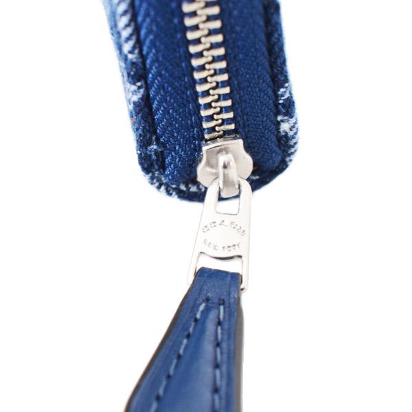 COACH（コーチ） カードケース デニム レザー シグネチャー