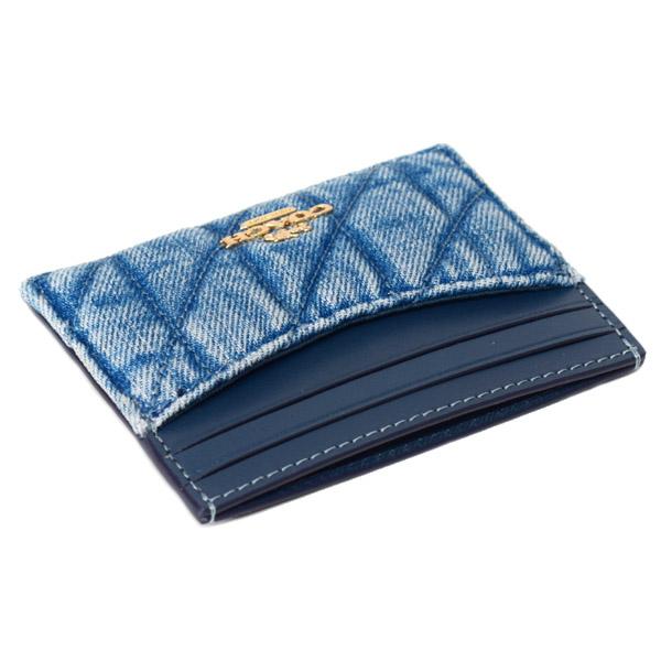 COACH（コーチ） カードケース デニム レザー キルティング ロゴ