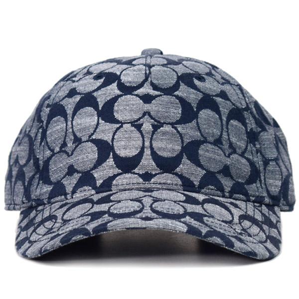 コーチ 帽子 COACH コットン レザー シグネチャー ベースボール ハット ユニセックス デニム キャップ 帽子 シャンブレイ CB705 | COACH | 02