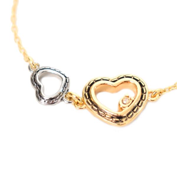 COACH（コーチ） ブレスレット ハート ストーン ダブル スティッチド