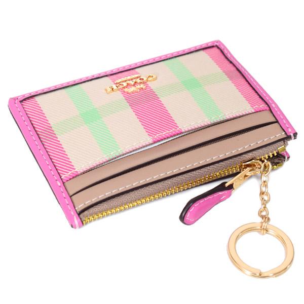 COACH（コーチ） コインケース キャンバス レザー プレイド チェック