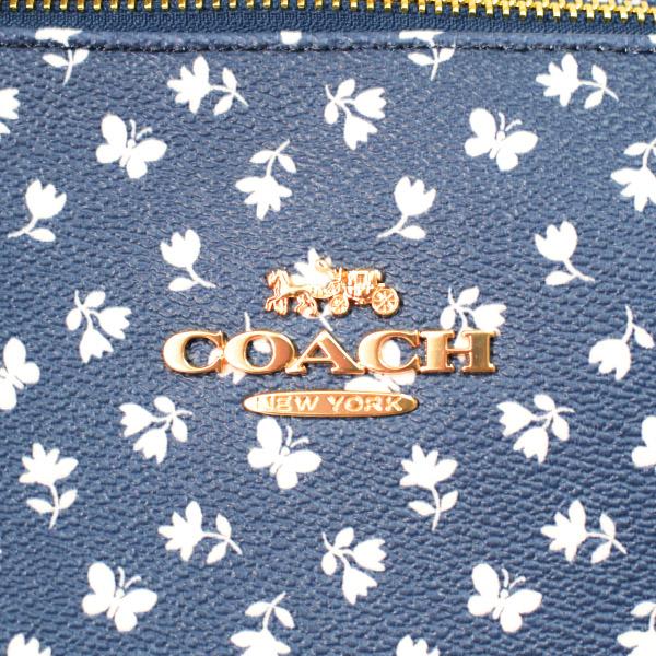 COACH（コーチ） バッグ コーティングキャンバス レザー 花柄 フラワー