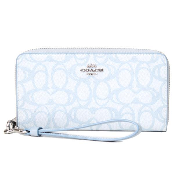 COACH（コーチ） 長財布 コーティングキャンバス レザー シグネチャー