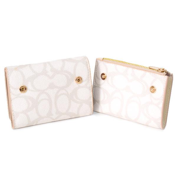 COACH コーチ 財布 コーティングキャンバス レザー シグネチャー