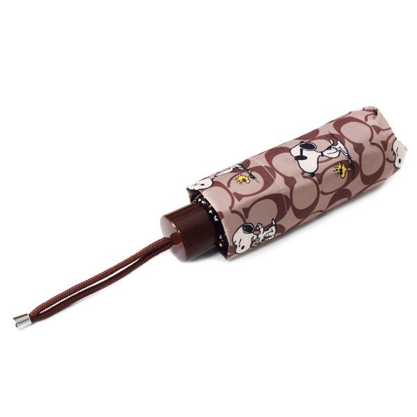 COACH スヌーピー 折り畳み傘 ピーナッツ 新品 正規品 COACH コーチ 傘 スヌーピー ピーナッツ コラボ ウッドストック