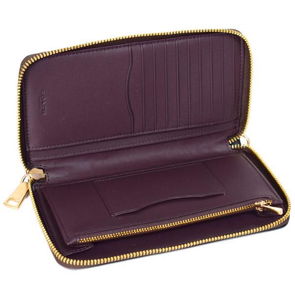 COACH キャンバスコーティング 長財布 COACH（コーチ） 長財布 コーティングキャンバス レザー シグネチャー