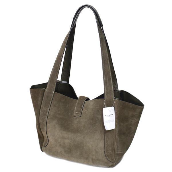 COACH（コーチ） バッグ スエード レザー ターンロック ハドリー ロゴ