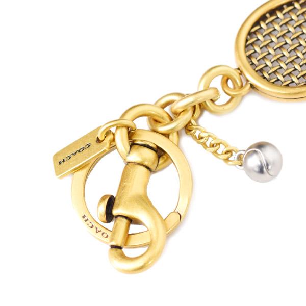 COACH（コーチ） キーホルダー テニス ラケット ボール メタル