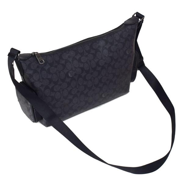 COACH コーチ ボディバッグ PVC クロスボディ ブラック 黒 メンズ Amazon | COACH メンズ ヒッチ クロスボディ 12, ブラック, One Size