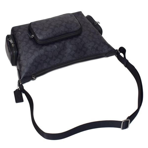 COACH コーチ ボディバッグ PVC クロスボディ ブラック 黒 メンズ Amazon | COACH メンズ ヒッチ クロスボディ 12, ブラック, One Size
