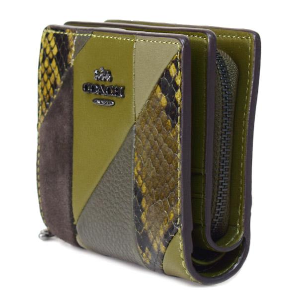 COACH（コーチ） 財布 レザー スエード パイソン スネーク パッチ