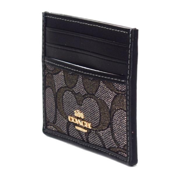 COACH（コーチ） カードケース ジャガード レザー シグネチャー