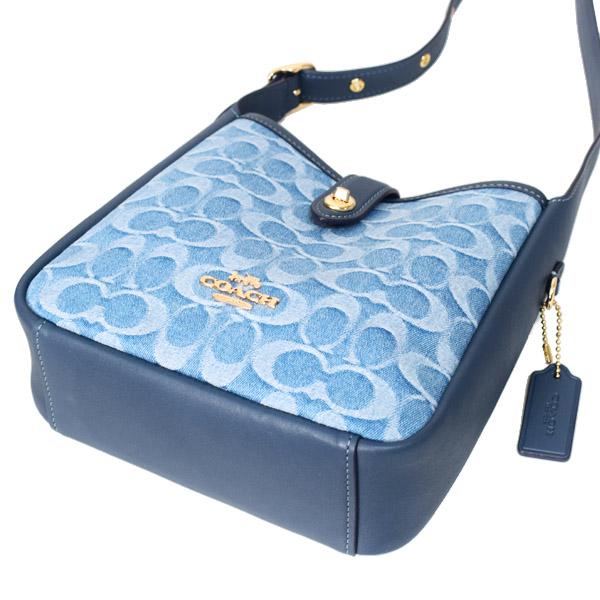 COACH（コーチ） バッグ デニム レザー シグネチャー ハドリー ターン 