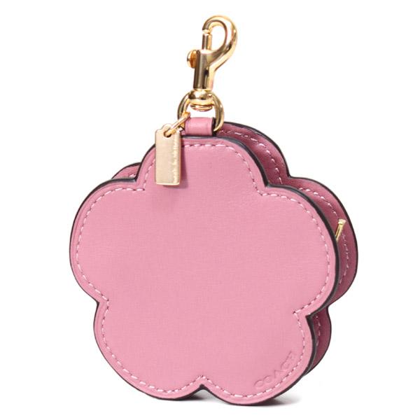 COACH（コーチ） キーホルダー レザー スタッズ ローズ お花 ポーチ