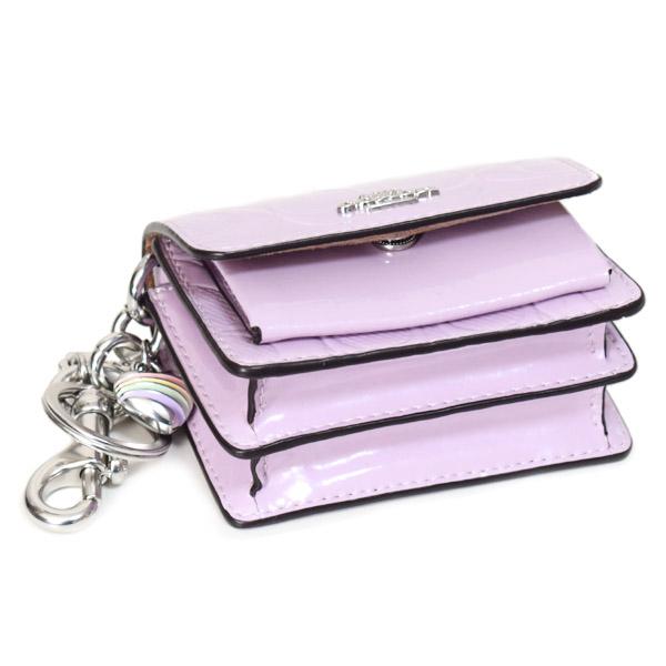 COACH（コーチ） キーホルダー パテントレザー シグネチャー ミニ