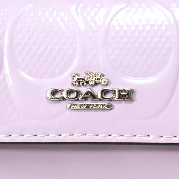 COACH（コーチ） キーホルダー パテントレザー シグネチャー ミニ