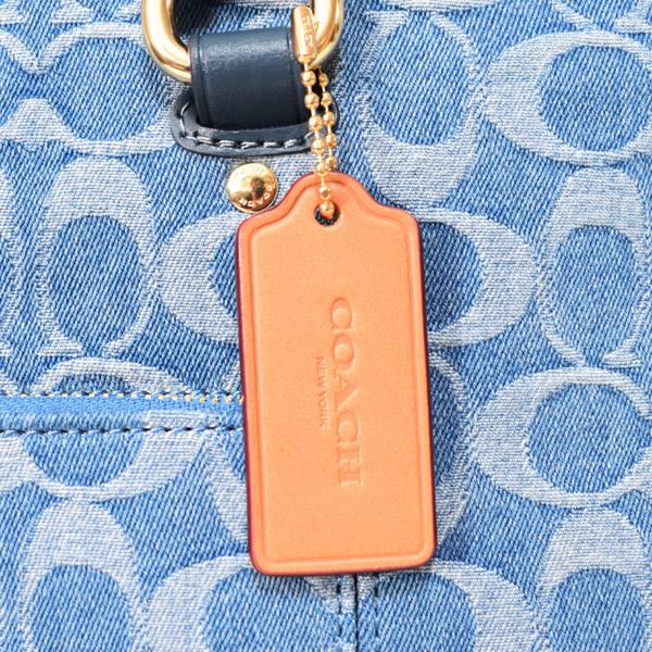 COACH（コーチ） バッグ デニム レザー シグネチャー ステーション