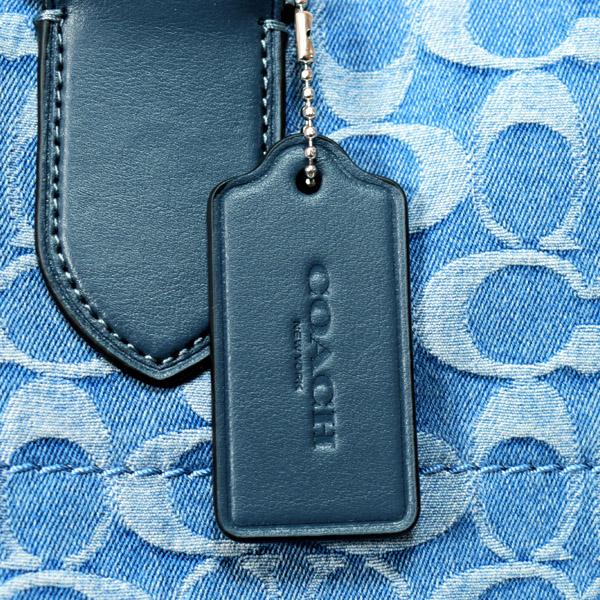 COACH（コーチ） メンズ バッグ デニム レザー シグネチャー スモール