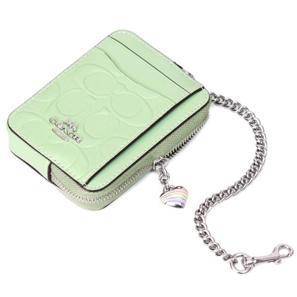 COACH（コーチ） コインケース パテントレザー シグネチャー 型押し