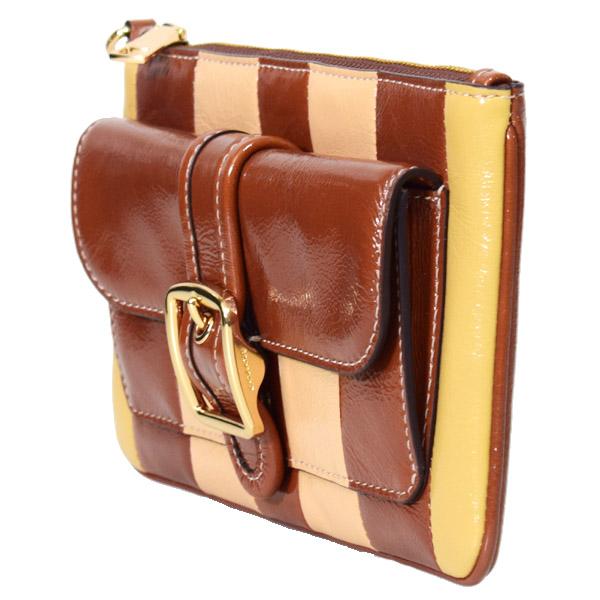 COACH（コーチ） バッグ シャイニー クリンクル レザー ストライプ