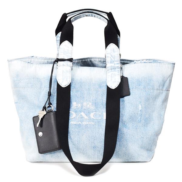 COACH（コーチ） メンズ バッグ デニム ヴィンテージ加工 レザー