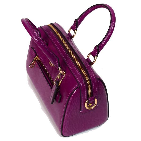 COACH（コーチ） バッグ レザー ミニ ローワン パテント サッチェル