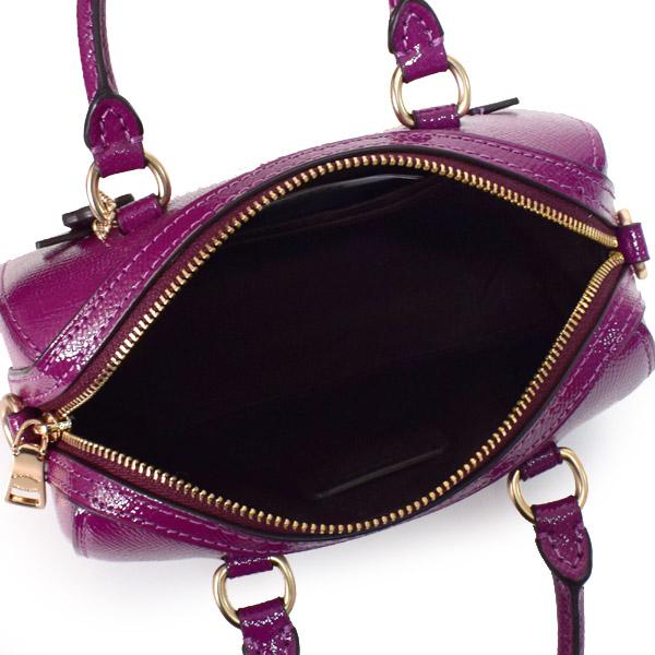 COACH（コーチ） バッグ レザー ミニ ローワン パテント サッチェル