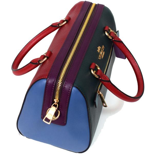 COACH（コーチ） バッグ レザー ローワン サッチェル カラーブロック